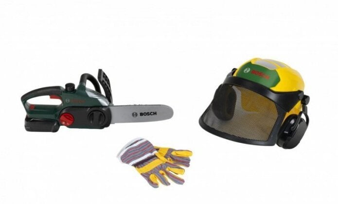 Klein Zestaw drwala z piłą, przyłbicą i rękawicami