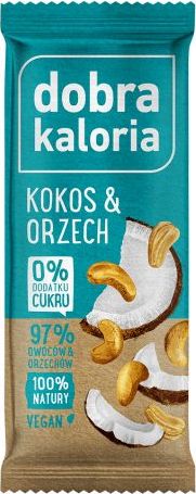 Dobra Kaloria Baton owocowy kokos orzech 35 g (5903548002022) - 33158