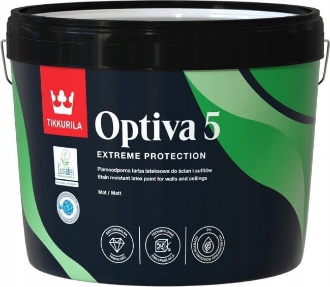 Tikkurila PAINTS OPTIVA MATT 5 BA 2.7L