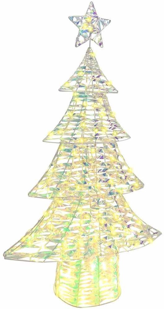 vidaXL Choinka z 160 diodami LED Ciepła biel 150 cm PET