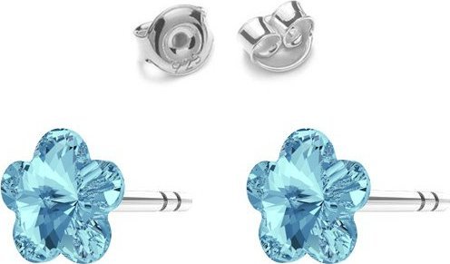 Radziszewska Jewellery Kolczyki KWIATUSZKI dla dziewczynki srebro