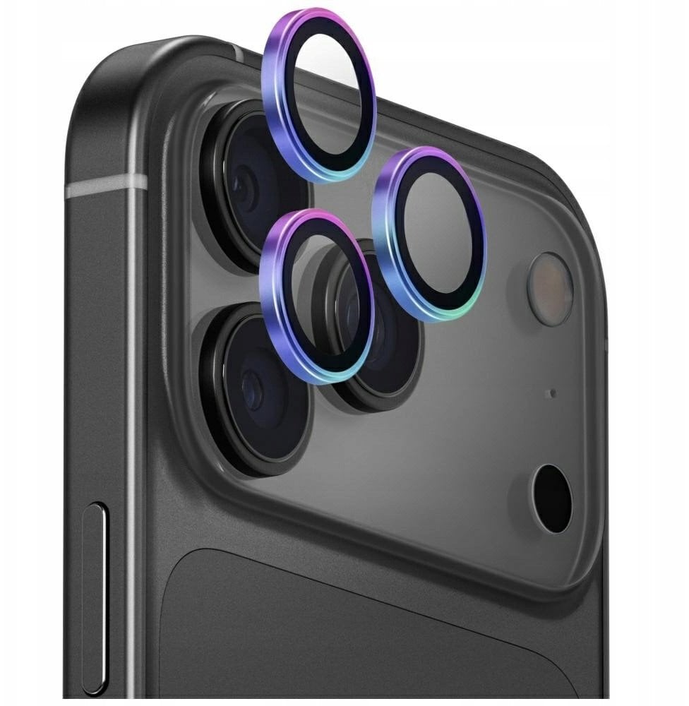 Szkło na obiektyw aparatu UNIQ Optix Aluminium Camera Lens Protector do Apple iPhone 17 Pro / iPhone 17 Pro Max z aplikatorem opal