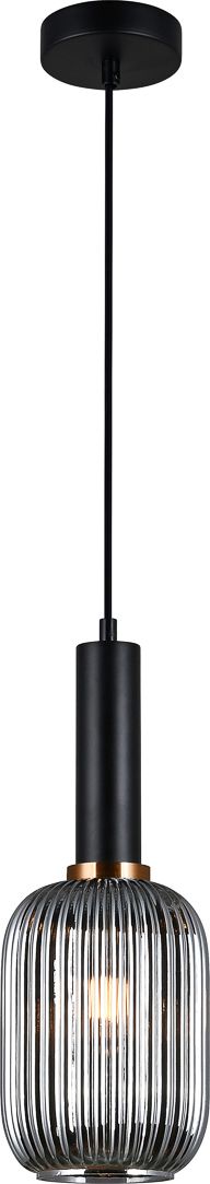 Lampa wisząca Italux Antiola nowoczesna czarny (PND-5588-1M-BK+SG)