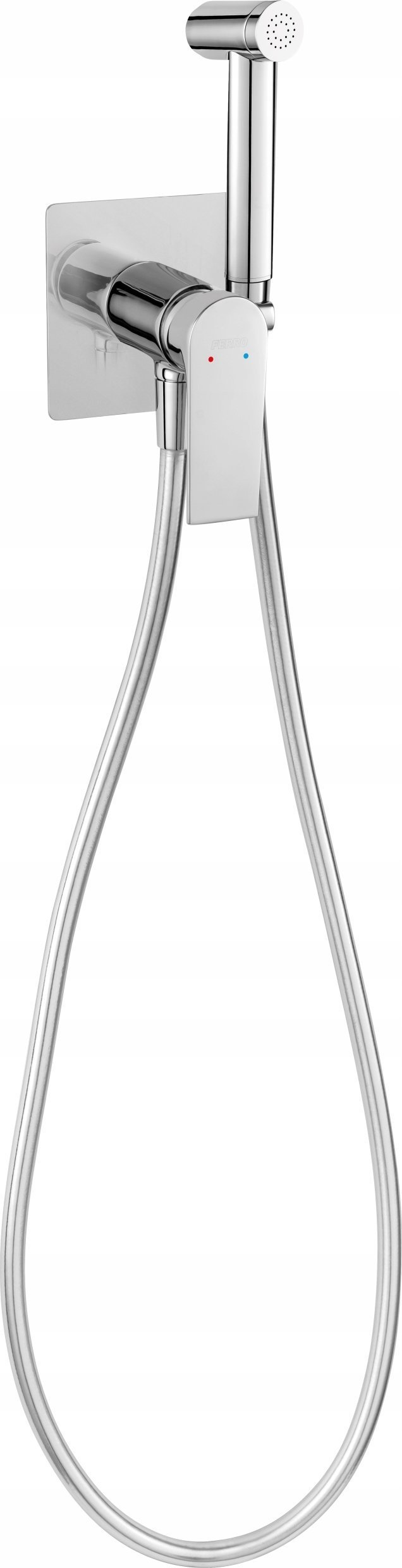 Bateria bidetowa Ferro BAQ66P / FERRO / ALGEO SQUARE / BAT.BIDET PODTYNKOWA /