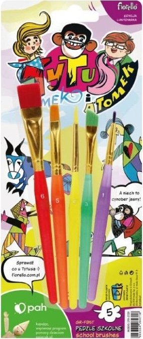 Teka Pędzle GR-FB Tytus 5szt FIORELLO