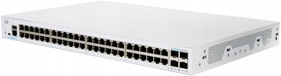 Cisco CBS350-48T-4G Zarządzany L2/L3 Gigabit Ethernet (10/100/1000) Srebrny