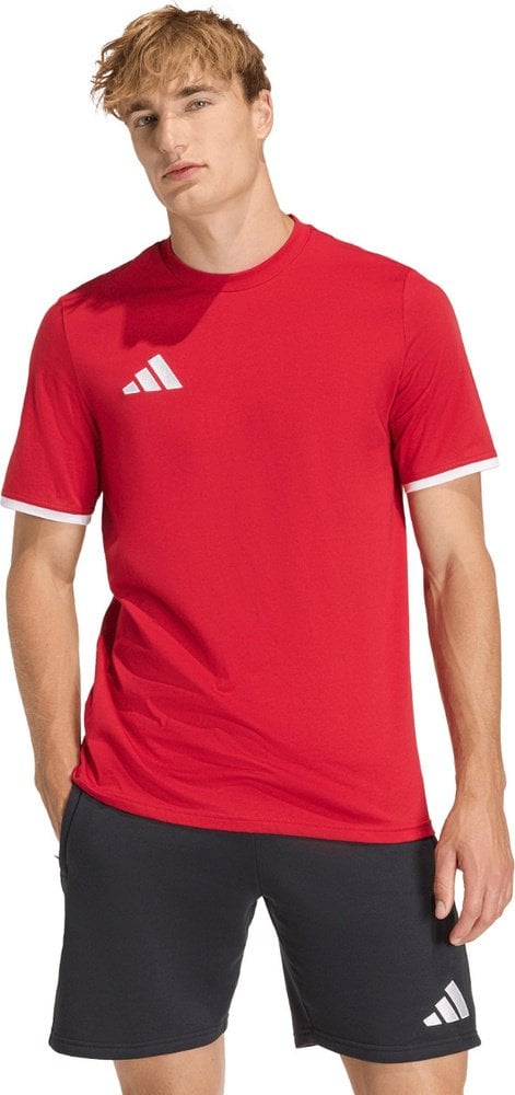 Koszulka męska adidas Entrada 26 Tee czerwona JZ6676 L