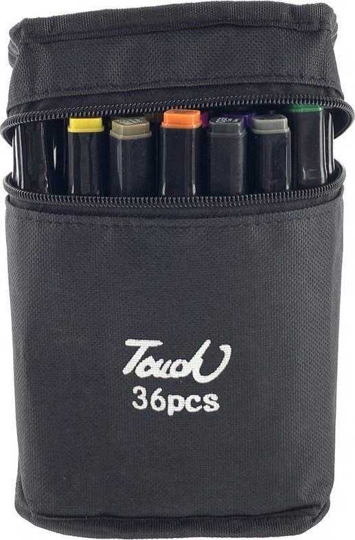 LeanToys Zestaw Pisaków Markerów Touch PRO 36 SZT Torba Markery Alkoholowe