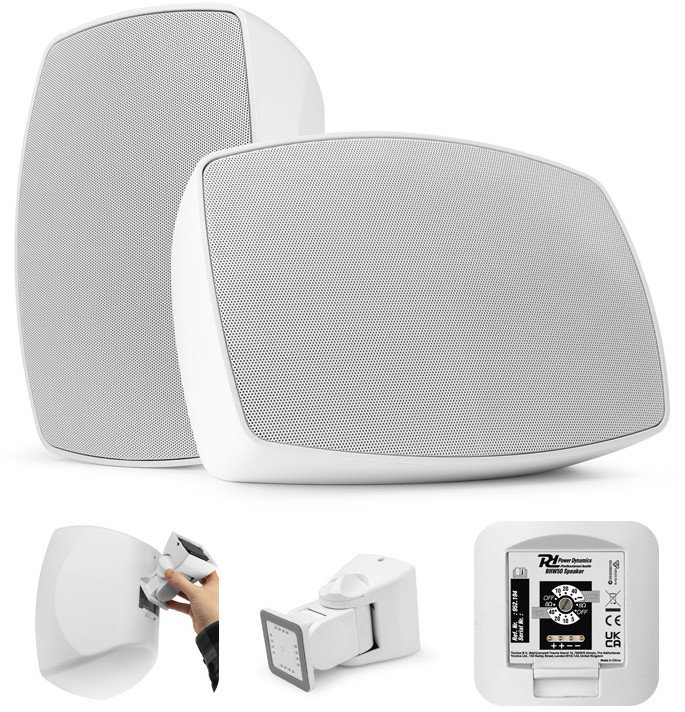 Zestaw kolumn instalacyjnych BHW60BK 6" 120W 100V Power Dynamics one size