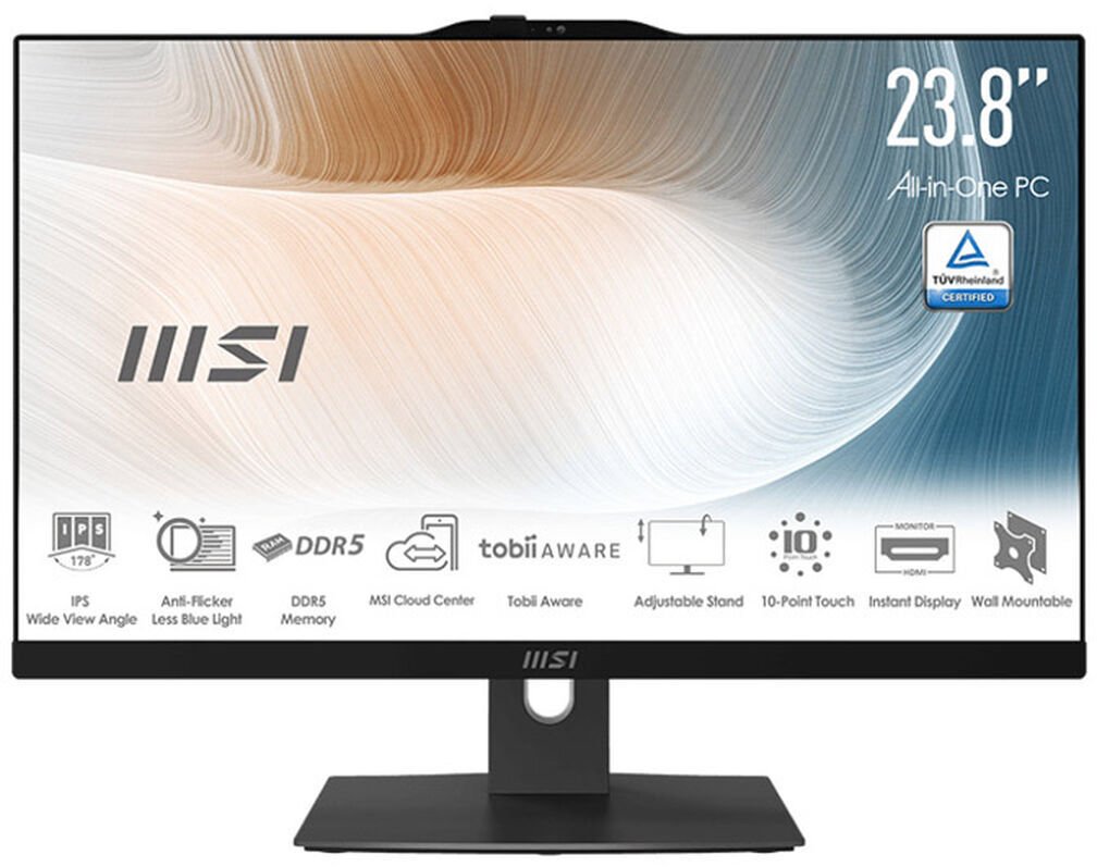 Komputer MSI All in One AM242TP-1286XES 24'' Intel Core i5 16 GB RAM 512 GB Qwerty hiszpańska