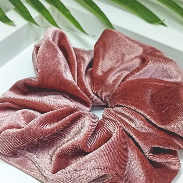 Gumka VELVET XXL do włosów YEYE Brudny róż