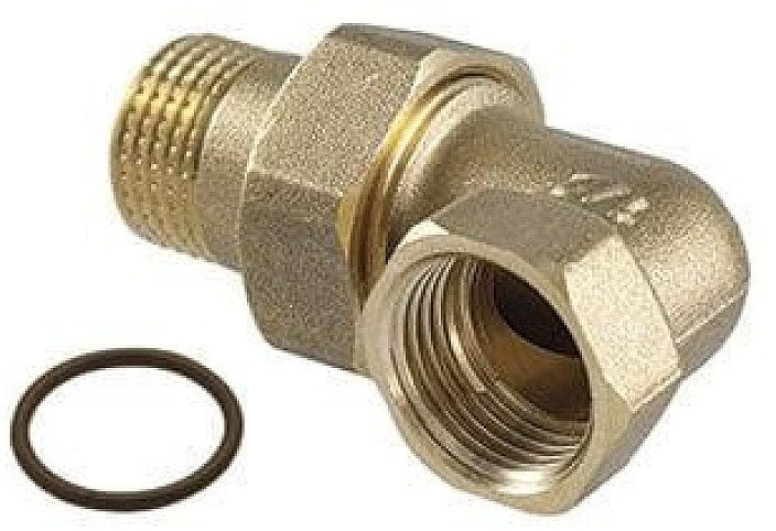 3 PIECE ELBOW M/F WITH O-RING 3/8