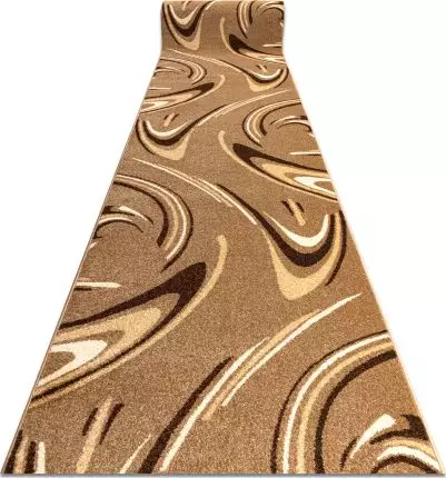 Dywany Łuszczów Chodnik KARMEL FRYZ - COFFEE orzech 100 cm, 100x670 cm