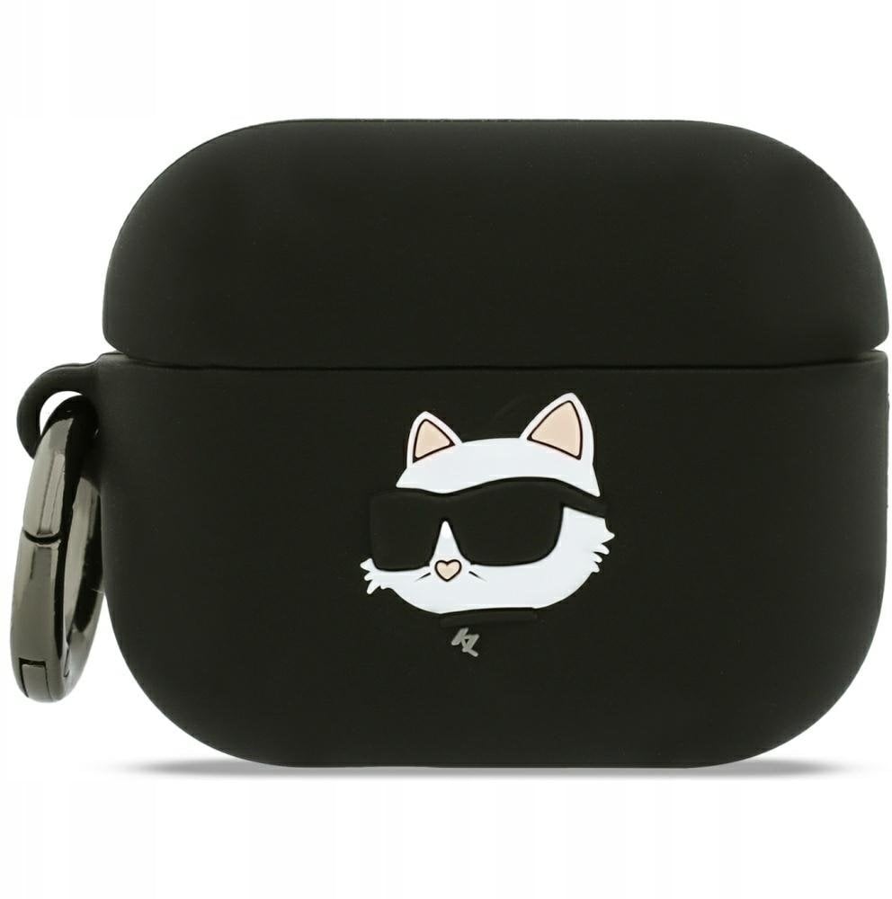 Karl Lagerfeld Etui Silicone Choupette Head 3D do AirPods Pro 3 czarny