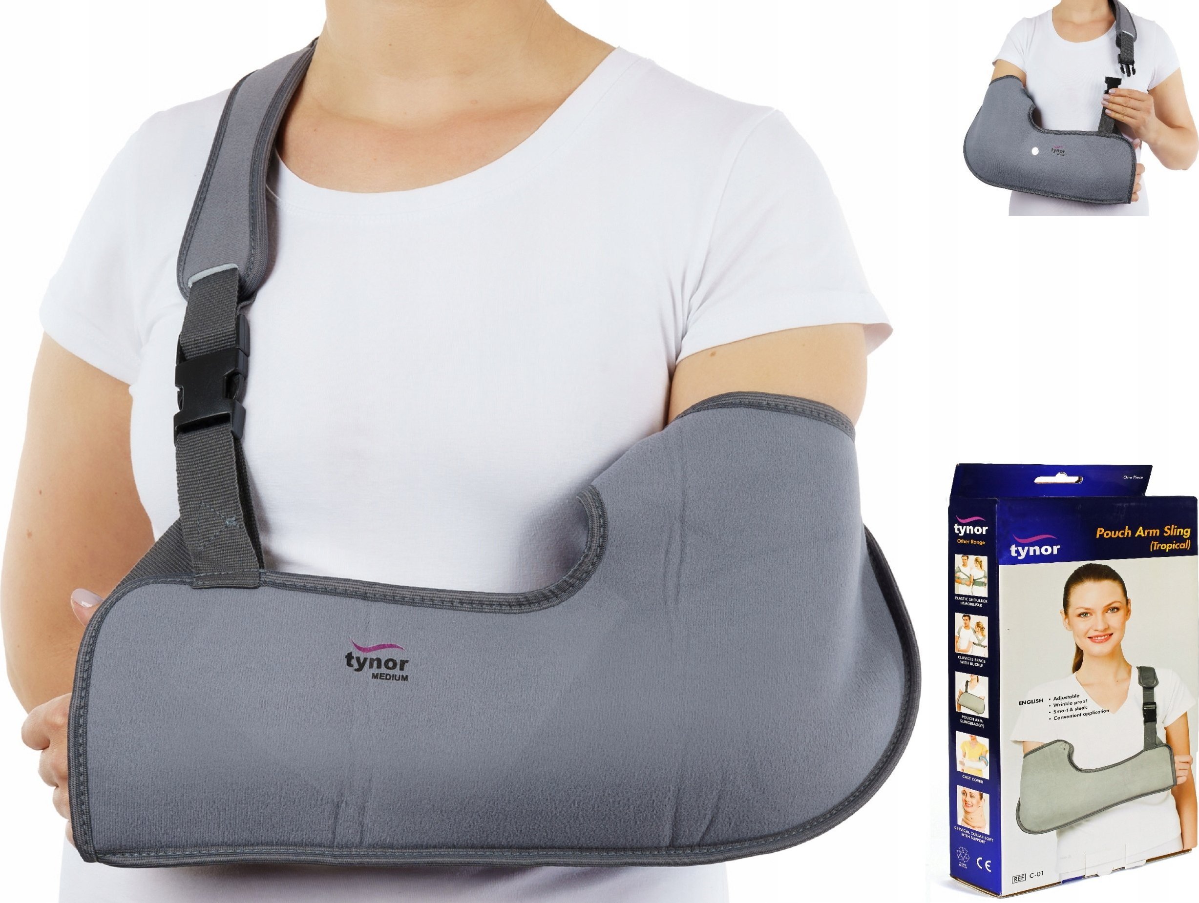 TYNOR TEMBLAK RĘKI ORTEZA GIPS OCHRANIACZ