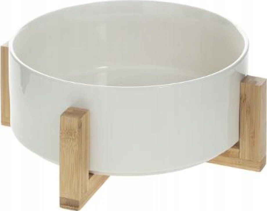 Secret de Gourmet Miska na sałatkę, Ø 24 cm, ceramiczna na bambusowym stojaku