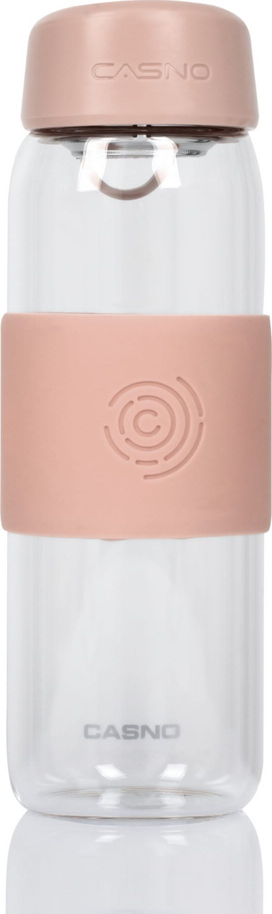 Butelka szklana Casno Michigan 600 ml różowa