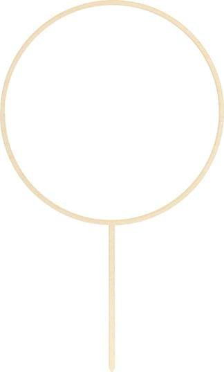 PartyDeco Topper drewniany Obręcz, 24.5cm one size