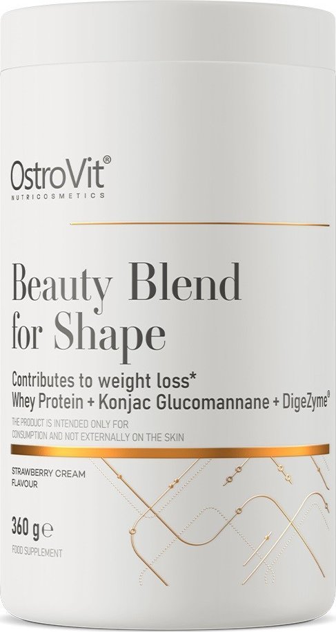 OstroVit OstroVit Beauty Blend for Shape kremowa truskawka - 360 g