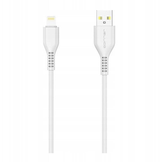 Kabel USB Jellico USB-A - Lightning 2 m Biały (6973771106872)