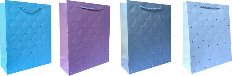 JU-PITER Torebka ozdobna prezentowa 3x41,5x12cm JP 3089A mix cena za 1 szt