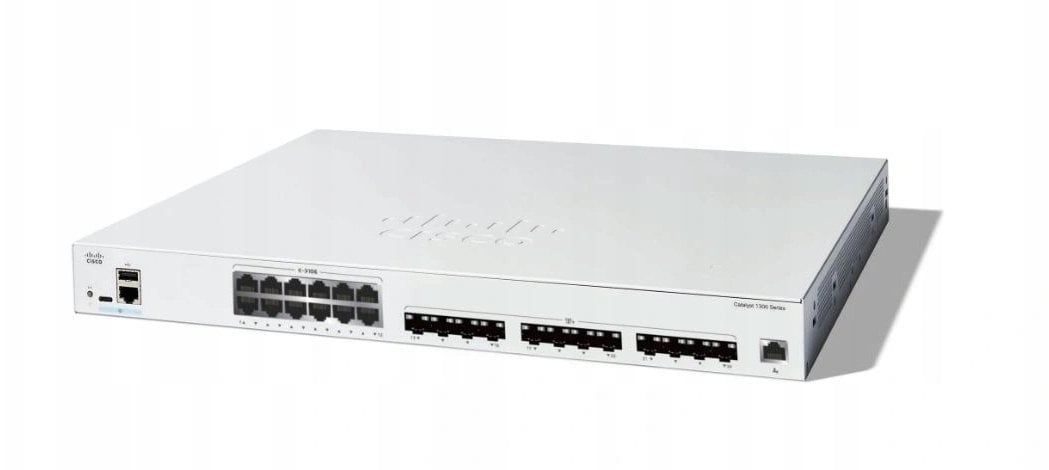 Switch Cisco Catalyst 1300-24XTS - Switch - L3 - Smart - 12 x 10 Gigabit Ethernet + 12 x 10 Gigabit SFP+ - do montażu w racku - odnowiony