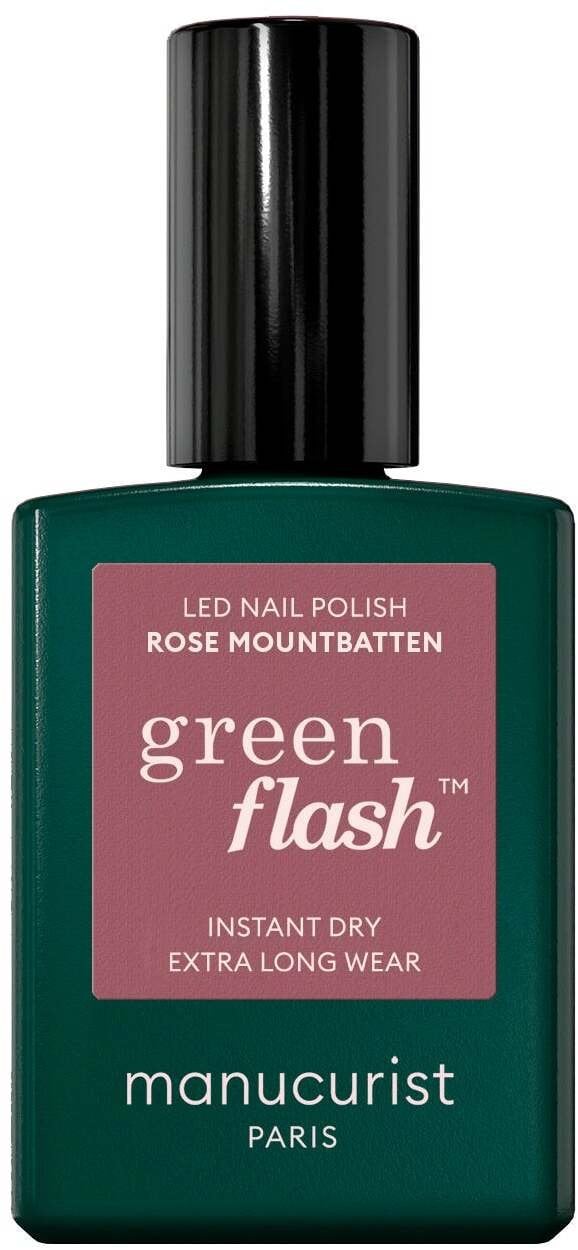 MANUCURIST_Green Flash Led Gel Nail Lacquer lakier do paznokci Rose Mountbatten 15ml