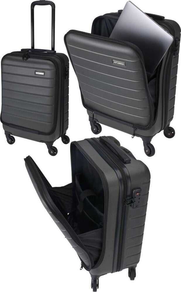 ProWorld WALIZKA PODRÓŻNA KABINOWA 20 CALI Z KOMORĄ NA LAPTOPA PROWORLD ANTRACYT