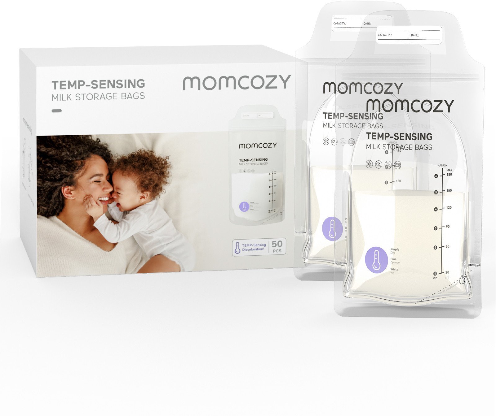 Momcozy MS005-NA00NB akcesorium do karmienia piersią 120 szt. Pojemnik na mleko matki