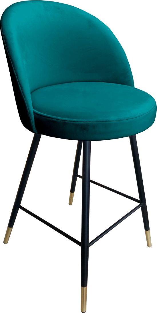 Atos Hoker TANEW VELVET GOLD morski na metalowych nogach ATOS