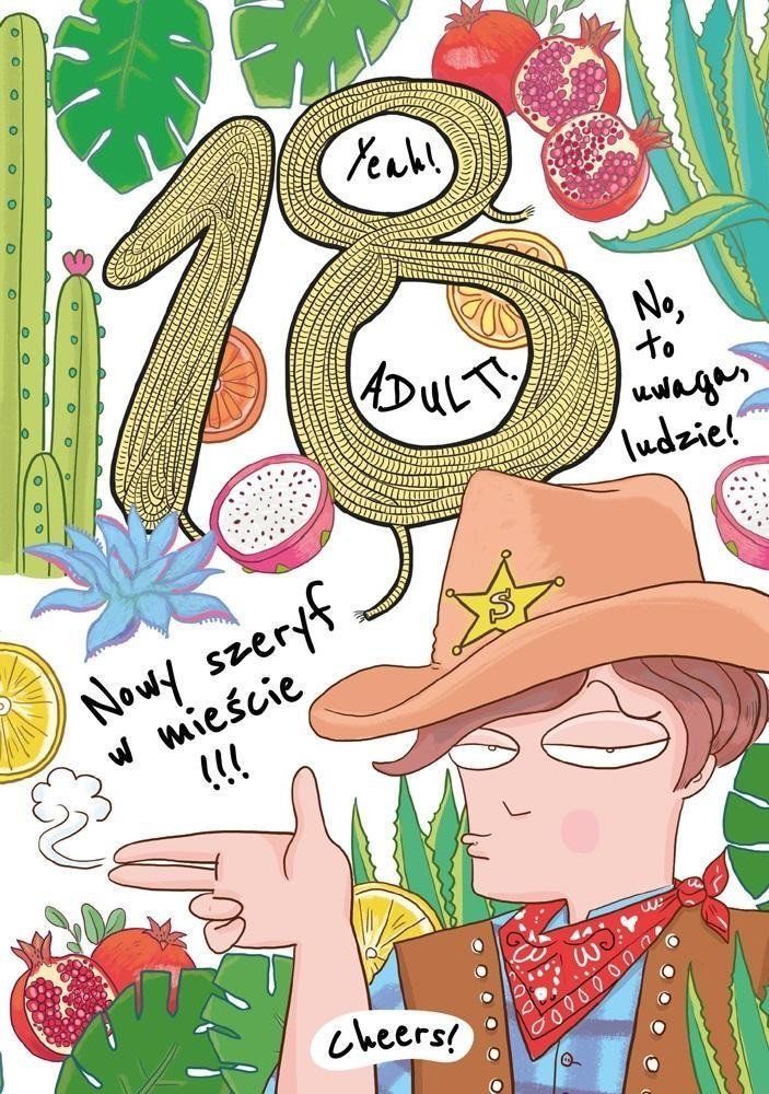 HENRY Karnet A5 Urodziny 18 - Chłopak Dziki Zachód