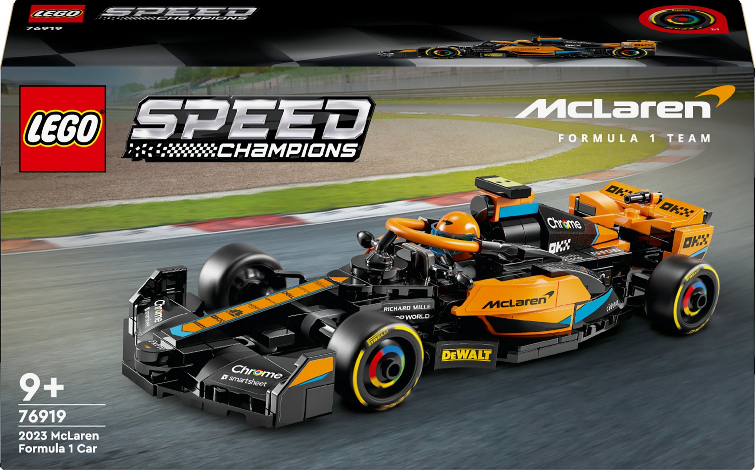 LEGO Speed champions Samochód wyścigowy McLaren Formula 1 wersja 2023 (76919)