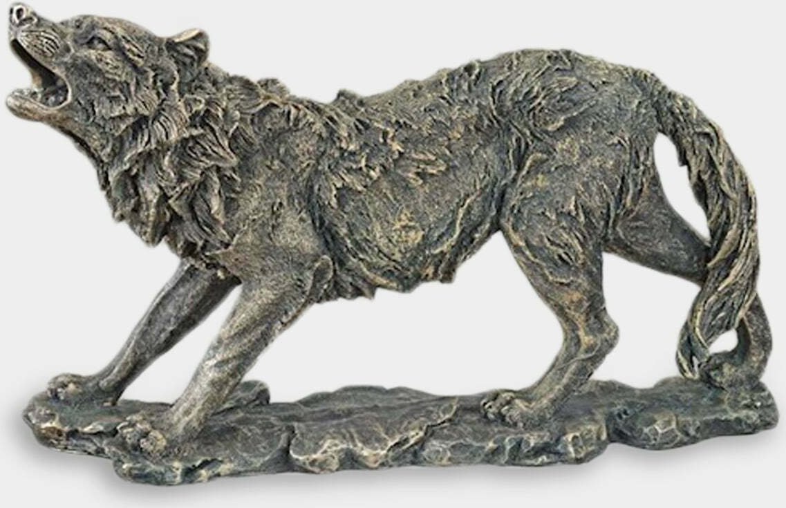 rzezbyzbrazu Wyjący Wilk Rzeźba