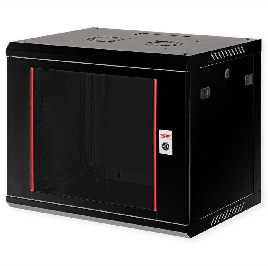 ROLINE Wandgeh�use Basic Plus 48,26cm 19-Zoll 9HE 600x450 BxT schwarz