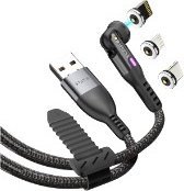 Kabel USB STATIK USB-A - USB-C 1 m Czarny (PUP-0420-3FT-RTL)