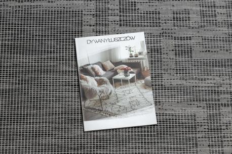 Dywany Łuszczów Dywan SZNURKOWY SIZAL płaskotkany PATIO 3071 Grecki ramka - czarny, 78x150 cm