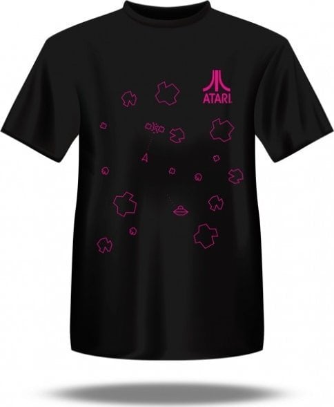 Puma Koszulka męska ATARI z asteroidami / Czarna / XL