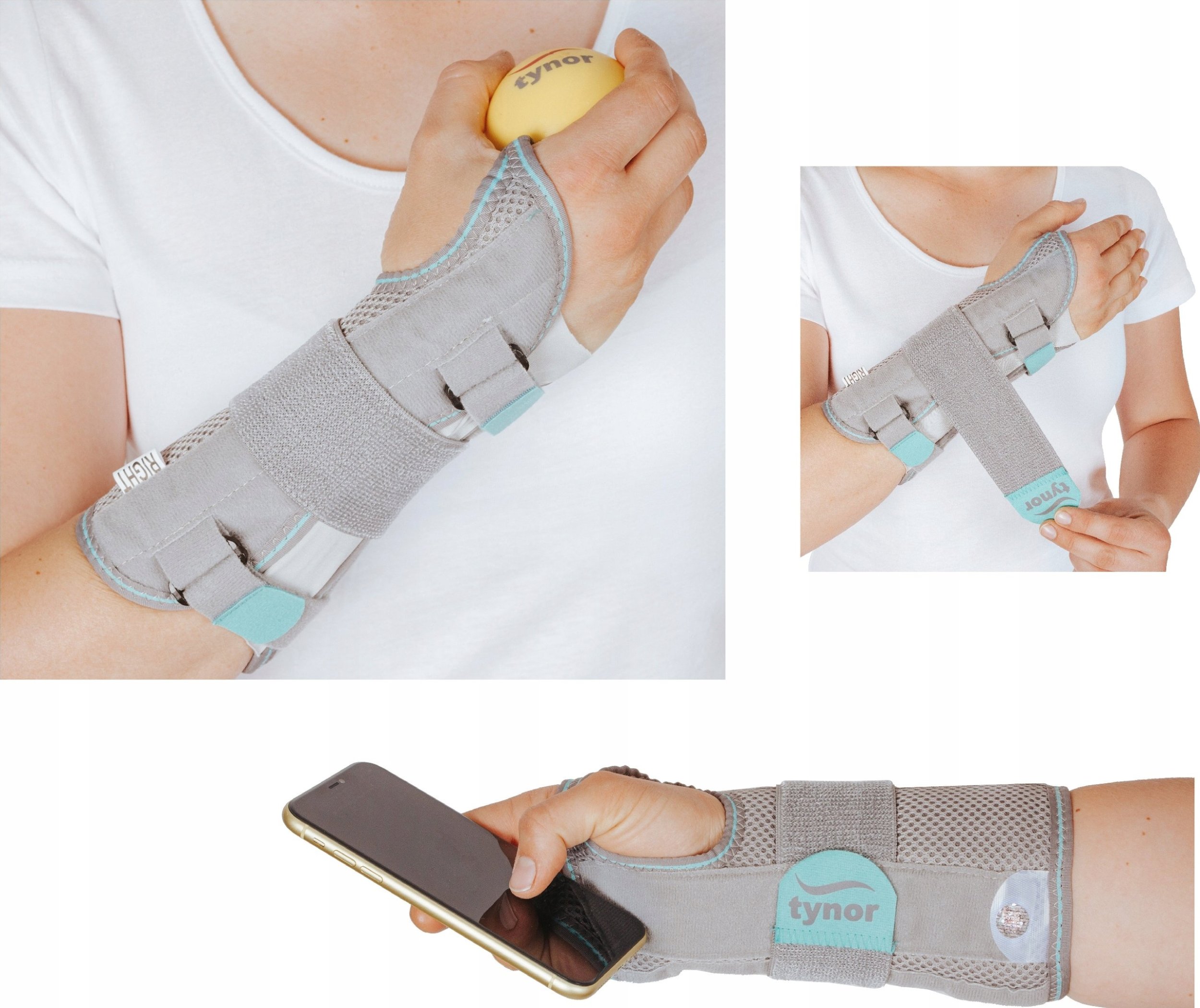 TYNOR ORTEZA RĘKI Z SZYNĄ STABILIZATOR NADGARSTKA szyna