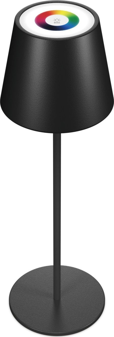Lampka biurkowa Realpower RealPower LED-RGB Tischlampe dimmbar mit Akku,schwarz
