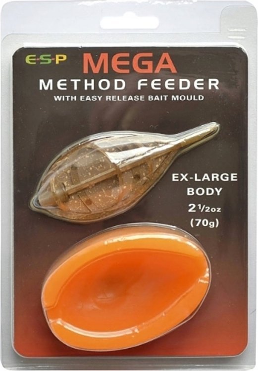 ESP Komplet KOSZYK + foremka ESP MEGA METHOD FEEDER zestaw CARP XL 70g 1kpl |ETFMMB070
