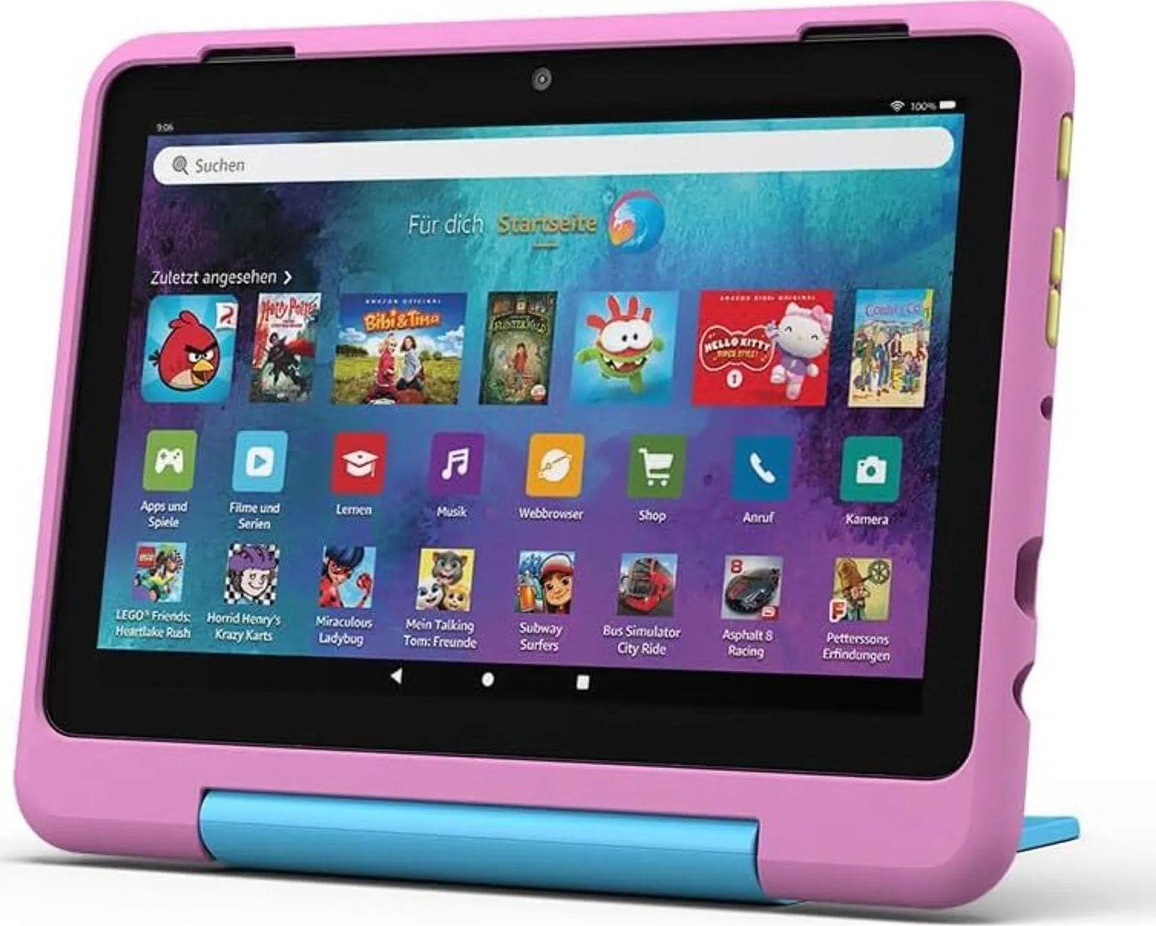 Amazon Fire HD 8 32GB Kids Pro (2024), pink/jungle cat
