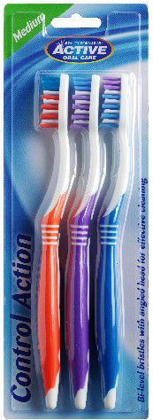 Active Oral Care Szczoteczka Control Action średnia 3szt