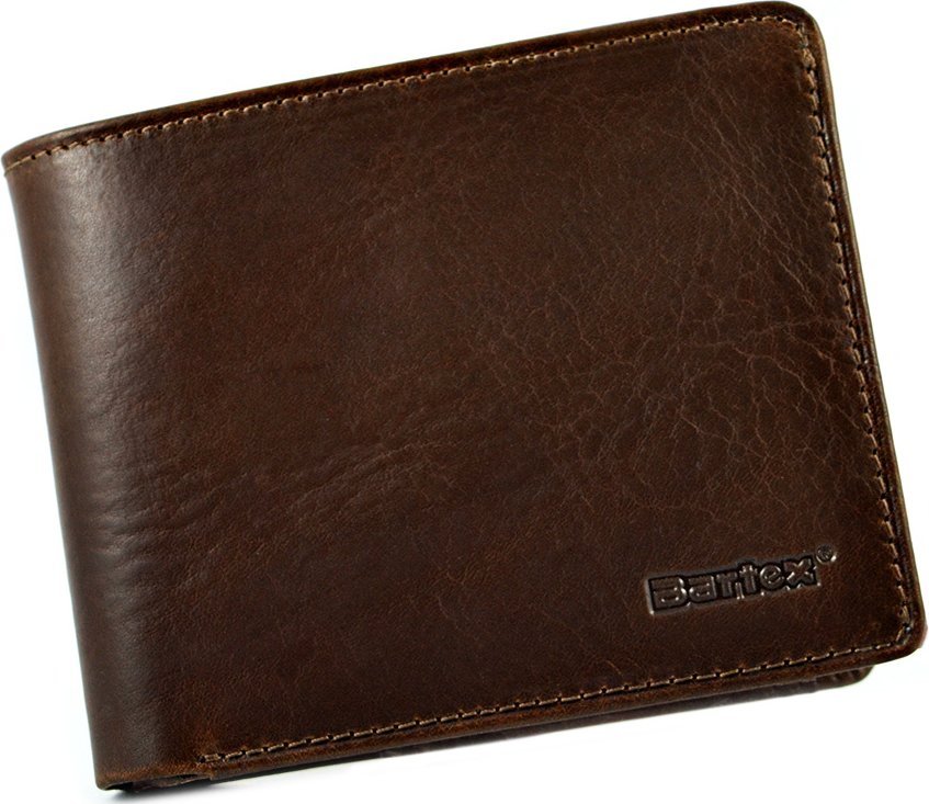 Bartex BARTEX 10207M skórzany portfel męski brąz 10207M