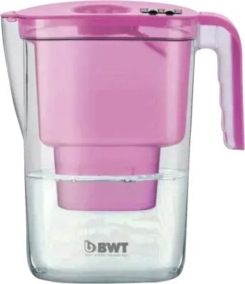 Dzbanek filtrujący BWT Dzbanek filtrujący wodę Vida 2.6 l Różowy - ręczny z wkładem Mg2+