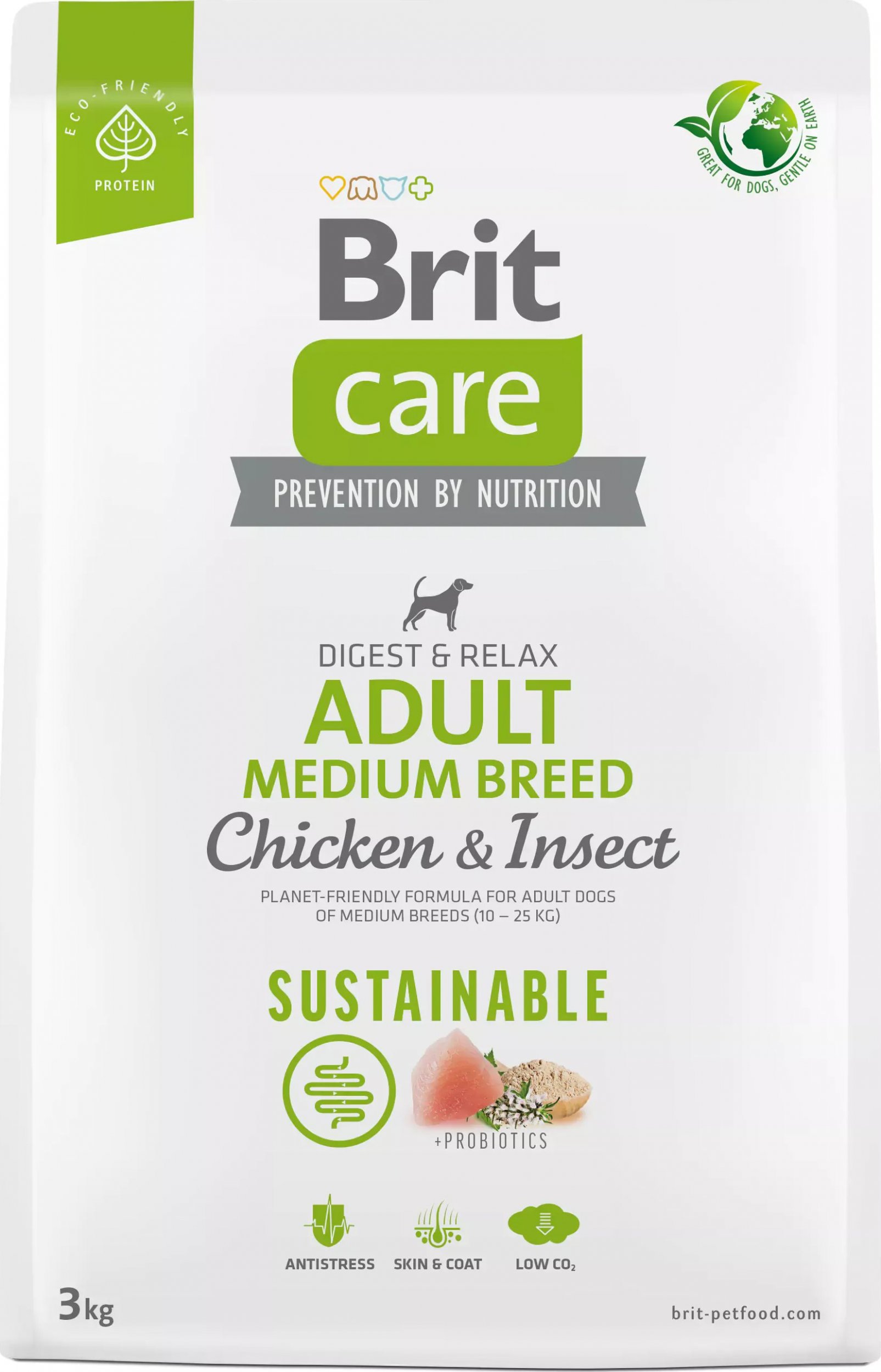 Brit Brit Care Sustainable Adult Med Chicken Insect 3kg
