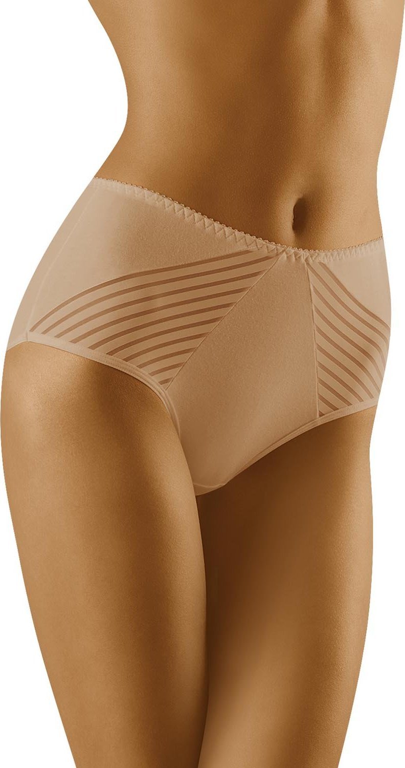 Wolbar Wol-Bar Eco-Ma beżowy M Majtki wysokie figi
