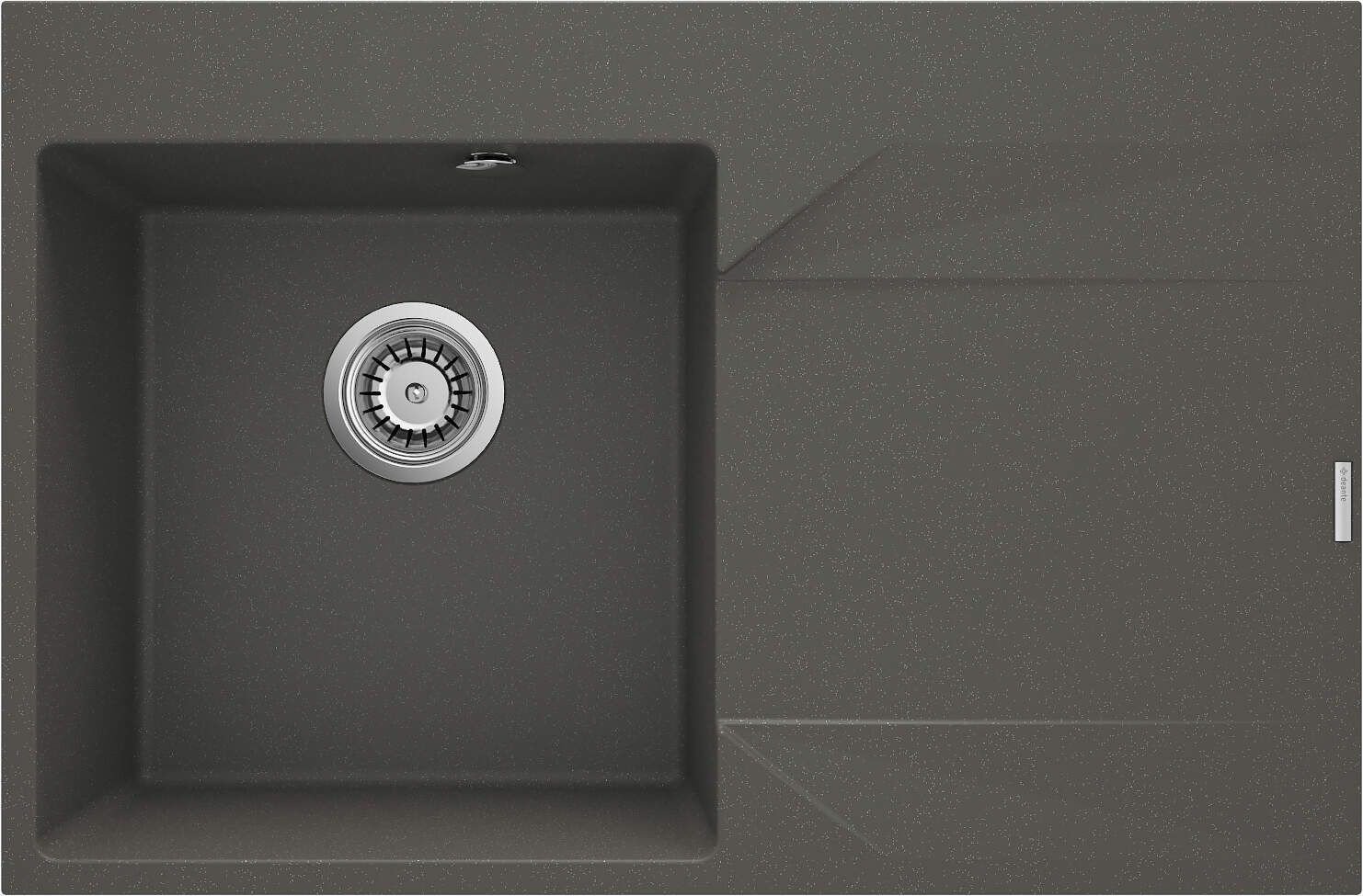 Zlewozmywak granitowy 1-komorowy z ociekaczem - prawy