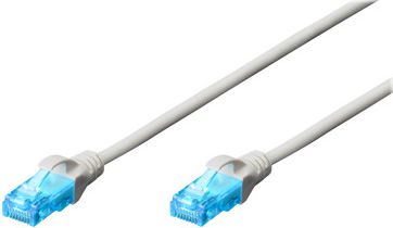 Digitus Kabel krosowy Patch Cord U/UTP kat.5e szary 1m (DK-1512-010)