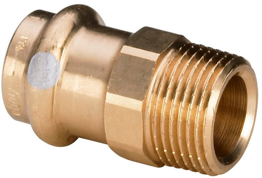 ksztaŁtka przejściowa z SC 15 x 1/2 braz / blyszczacy