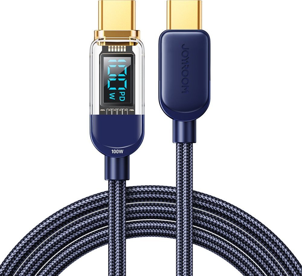 Kabel USB Joyroom USB-C - USB-C 1.2 m Niebieski (JYR645)